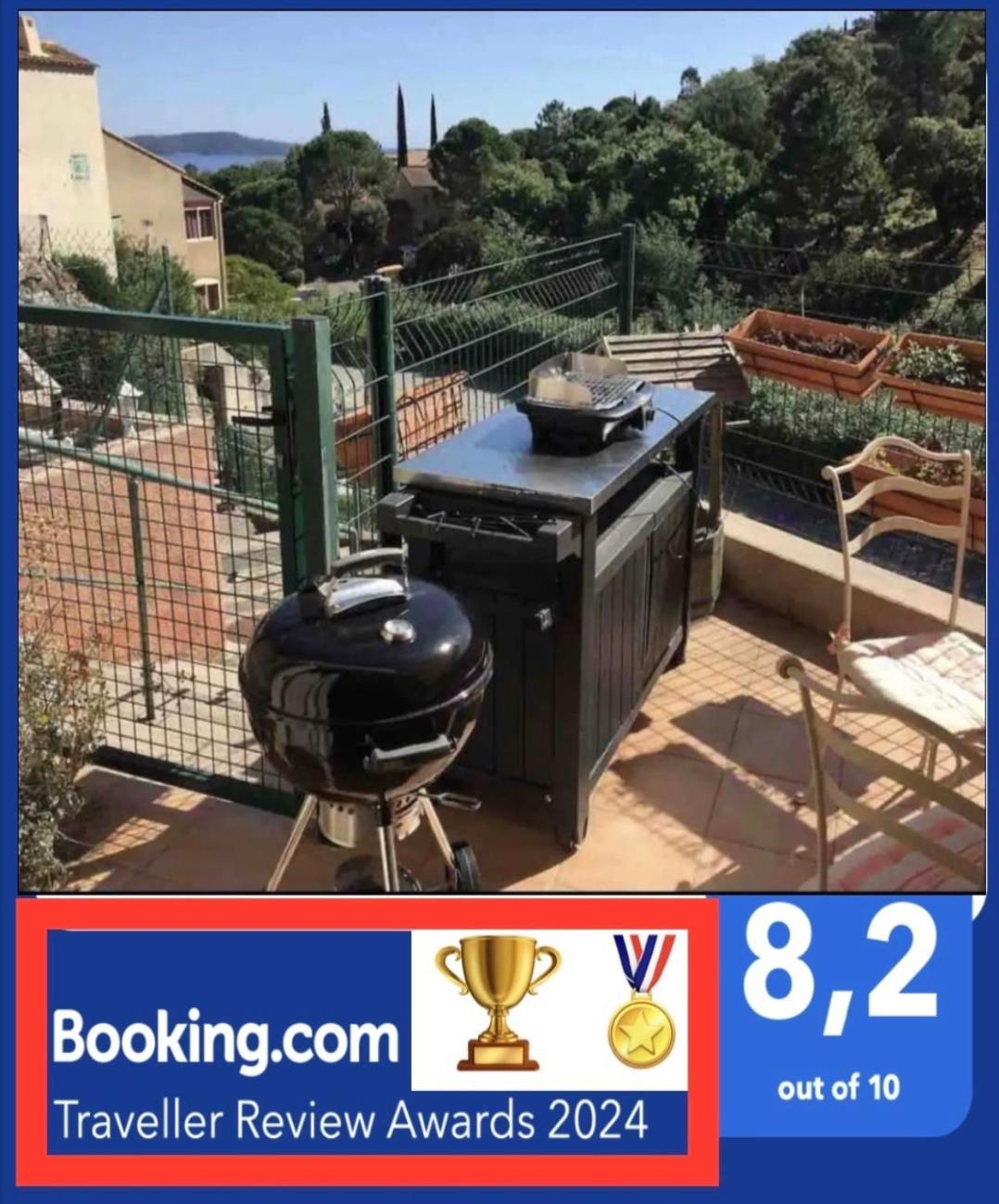 Cavalaire Vue Mer Au Loin Maisonnette Tout Equipee Pour 4 Personnes Avec Piscine Clim Wifi Velos Tv Barbecues Εξωτερικό φωτογραφία